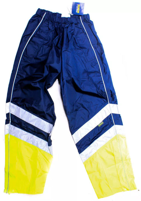 Hi Viz Outdoor Trousers High Quality Workwear Waterproof Blue/yellow 2XL / XXL