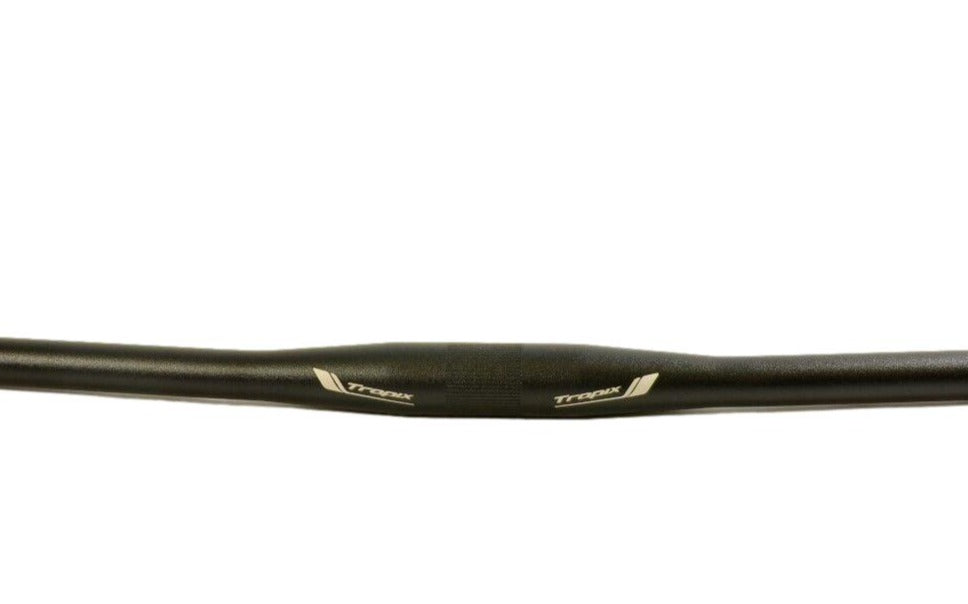 Wide Alloy Straight 31.8mm Centre Bike Handlebars Satin Black 680mm Or 660mm