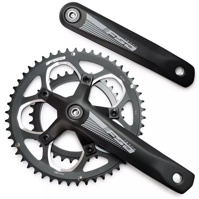 Wholesale Job Lot Box of 20 TWENTY x FSA Tempo Adventure / Gravel Road Bike Double Chainwheel Chainset 46/30 Teeth 175mm Crank Arm Black Square Taper