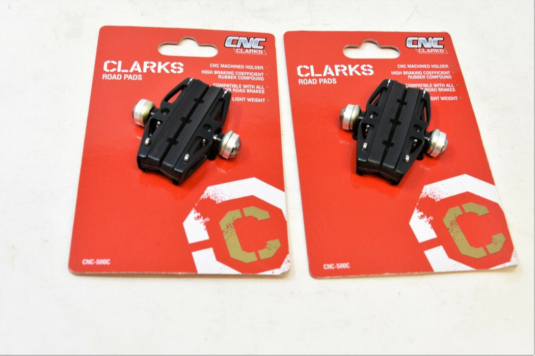 Clarks Elite CNC-500c Machined Road Bike Brake Shoes Suit All Major Brake Type