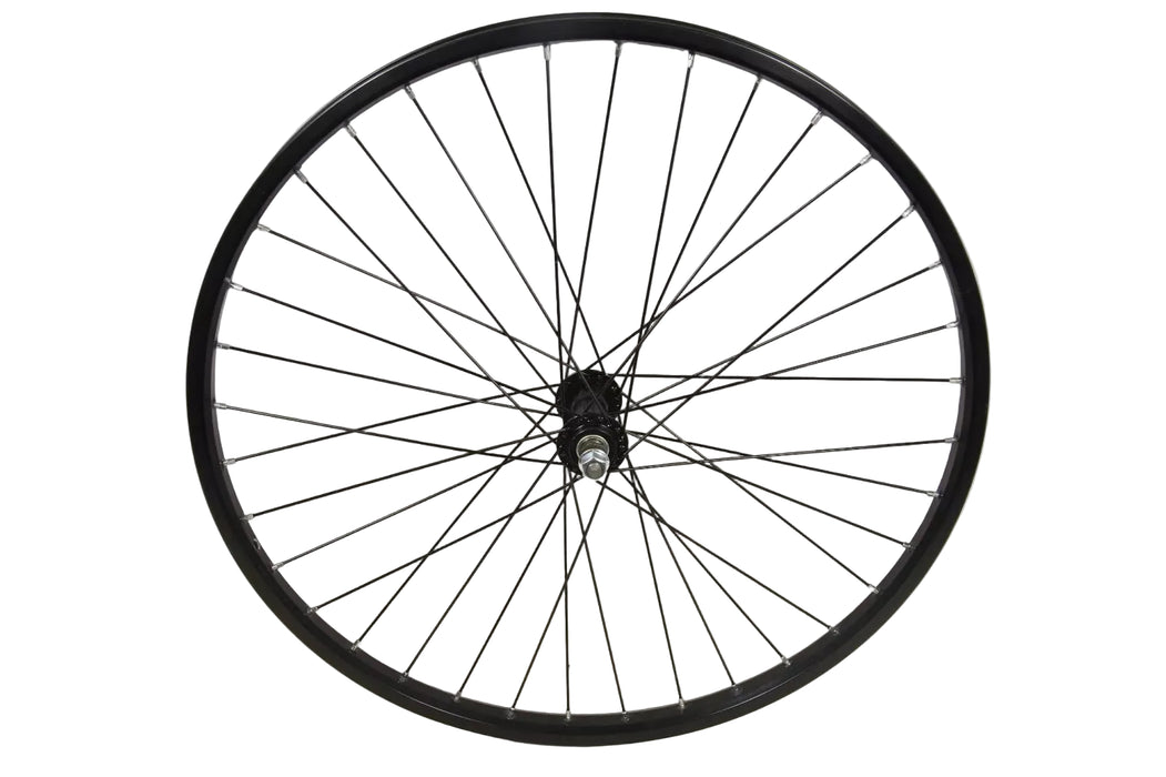KIDS MTB BIKE ALLOY FRONT WHEEL 24 x 1.75 (507 – 19) BLACK 3/8" AXLE