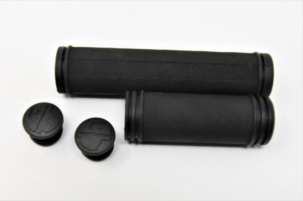 Pair GT Bike Handlebar Grips Two Sizes Twist Grip 85 & 130mm Open End Non Slip