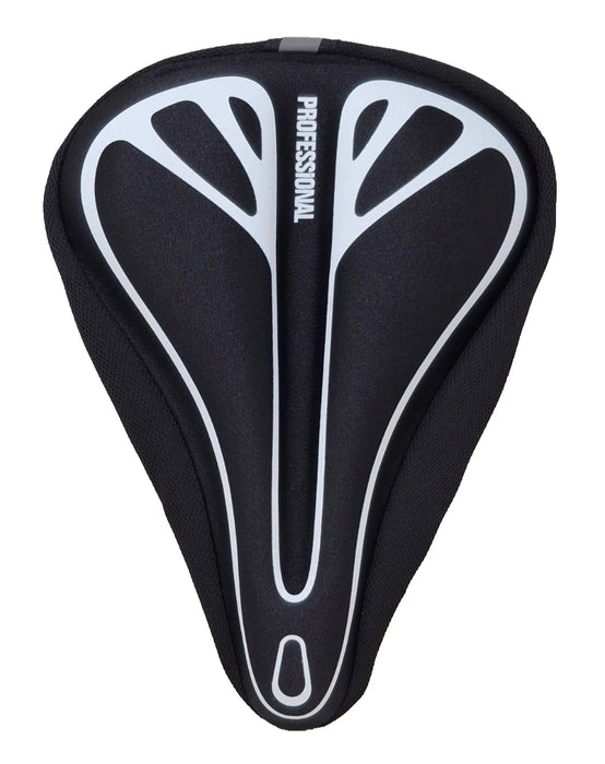 Mens High Density Gel Bike Seat Cover Padded Soft Saddle Cover - 290mm x 210mm