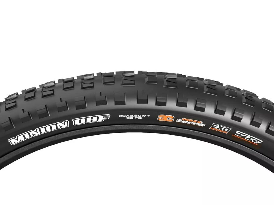 Maxxis Minion DHF 3C Maxx Terra Exo TR 29" Front Downhill Tyre - 29 X 2.5 WT Tubeless Ready