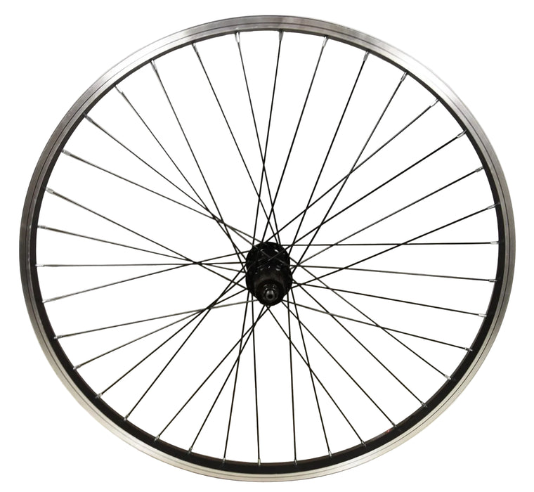 26" MTB Shimano FH-RM30 7 Speed Cassette Rear Mountain Bike Wheel Dual Wall Rim Black