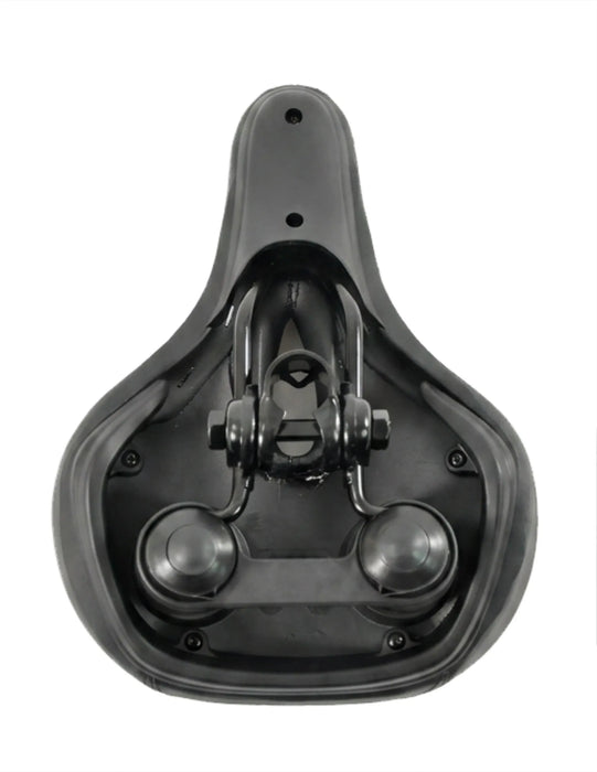 Adult Unisex Bike Saddle Well Padded Comfort Seat 270 x 200mm Sprung + Cover