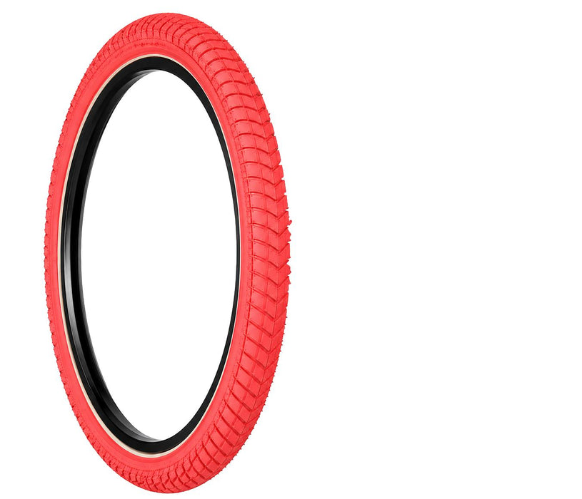 20 x 1.95 (47-406) RED BMX FREESTYLE TYRES THAT ALSO SUIT 20 x 1.75 & 20 x 2.125