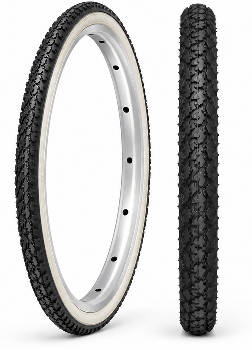 26 x 1 3/8 (37-590) Whitewall Bike Tyre tourist Roadster Classic Dutch Raleigh Caprice