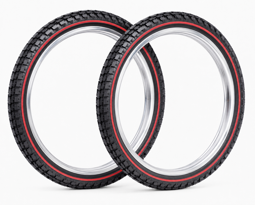 26 X 1 3/8 (590-37) tyre With Redline For Vintage Classic Roadster Tourist Bike