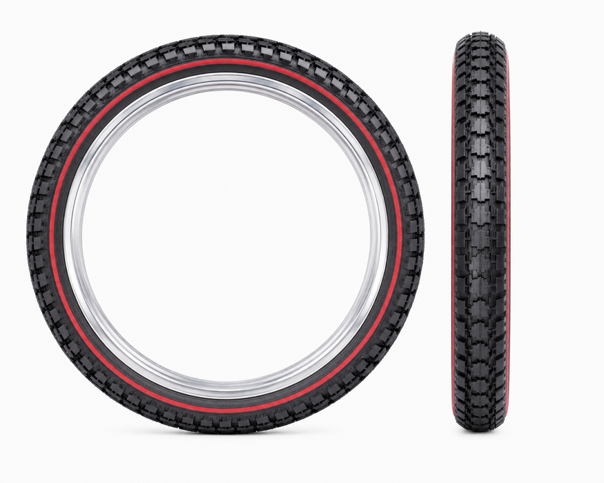 26 X 1 3/8 (590-37) tyre With Redline For Vintage Classic Roadster Tourist Bike