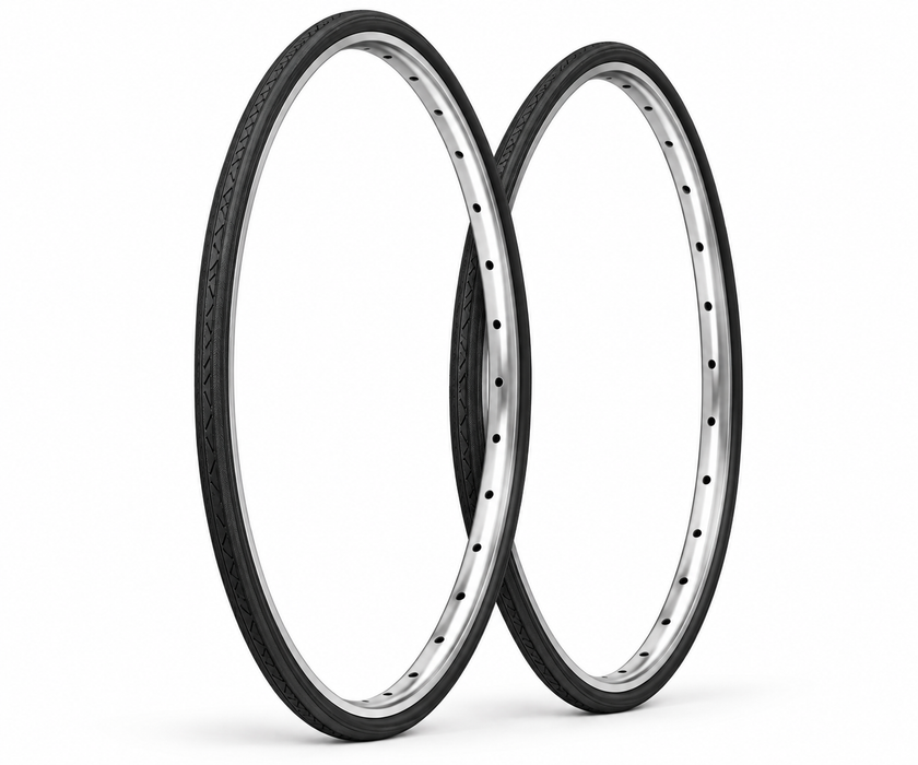 700 x 25c (25-622) Black Road Bike Centre Line Racing Bike Tyre Or Tubes