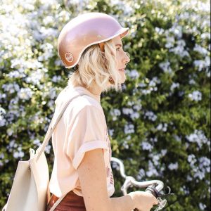 Thousand Heritage Collection Adult Bike Helmet Original Low Profile Retro Commuter Cycling Helmet Medium 57cm - 59cm Rose Gold Colour