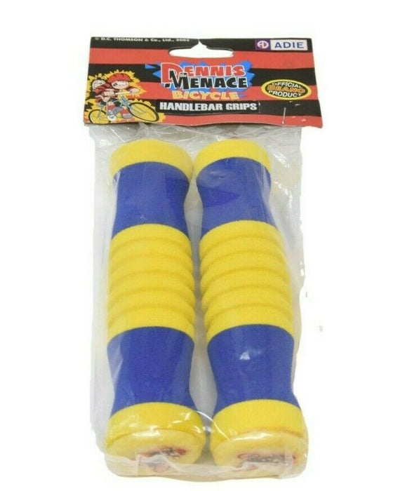 Dennis The Menace Kids Bikes And Trikes Blue And Yellow Handlebar Grips Beano