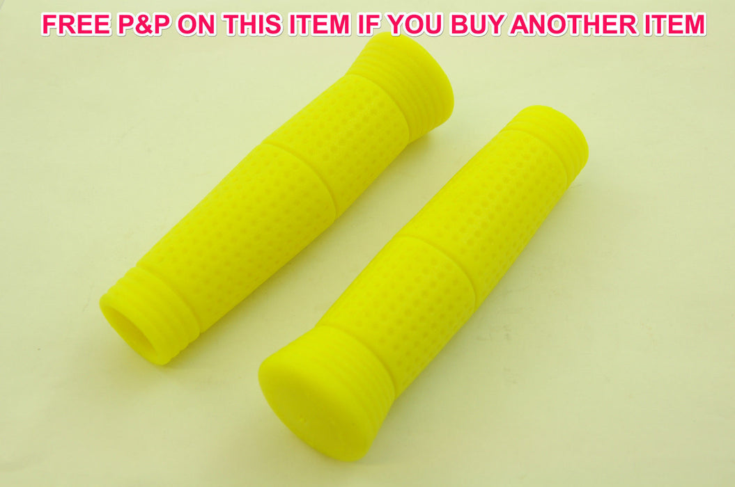 SMART NEON YELLOW PIMPLE BIKE CRUISER MTB CRUISER HANDLEBAR GRIPS LOW PRICE