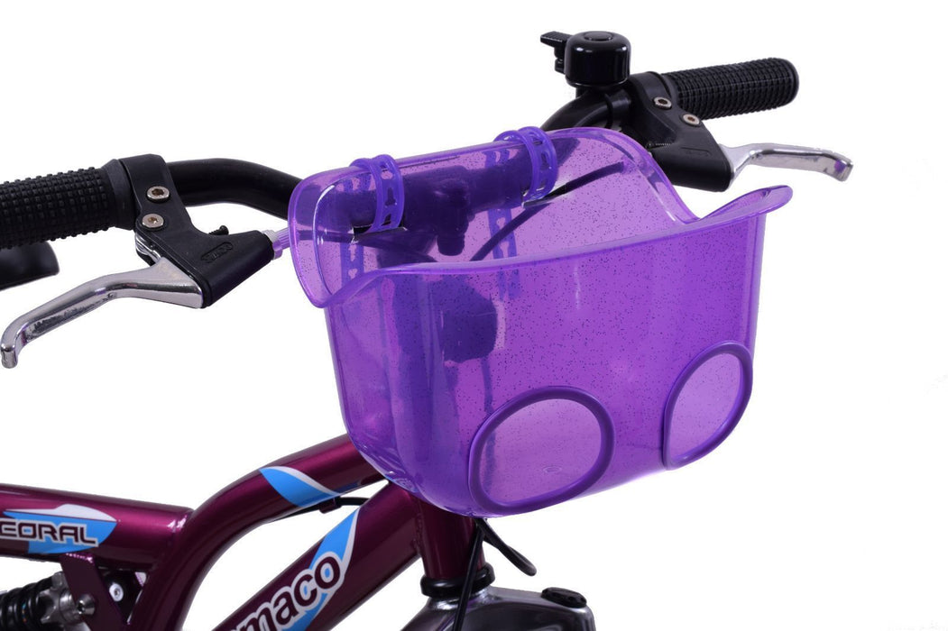 KIDDIES BIKE TEDDY OR DOLLY CARRIER FITS ON HANDLEBARS PURPLE GREAT PRESENT