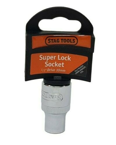 Super Lock Socket 1/2'' Drive 8mm - 30mm Stag Tools Diy Garage Tools