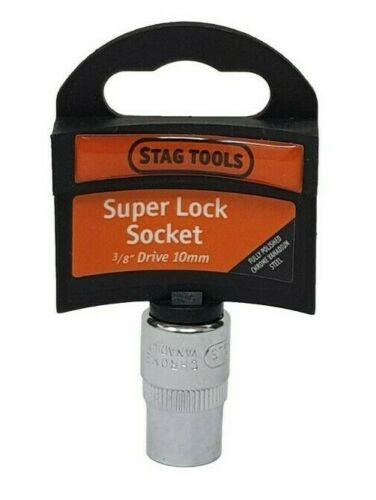 Super Lock Socket 3/8'' Drive 9mm - 19mm Stag Tools DIY Garage Tools