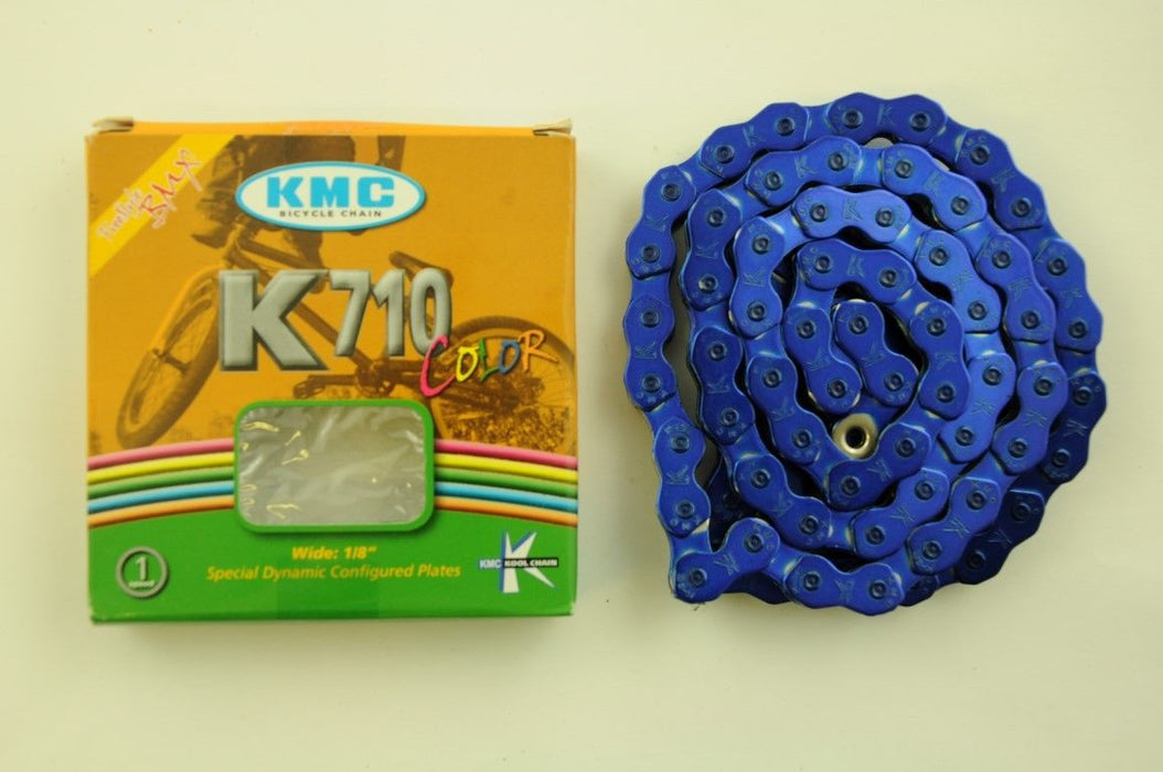 DARK BLUE HIGH QUALITY CHAIN KMC K710 BMX-FIXIE CHAIN 1-2" x 1-8" SALE 66% OFF