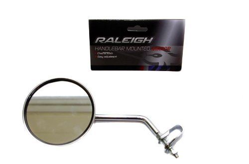 RALEIGH ROUND CYCLING MIRROR HANDLEBAR BIKE ROUND CHROME MOPED RALEIGH AMA134