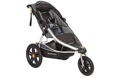 BURLEY SOLSTICE STROLLER JOGGER, BUGGY, PUSHCHAIR BLACK + SUSPENSION RRP £399.99