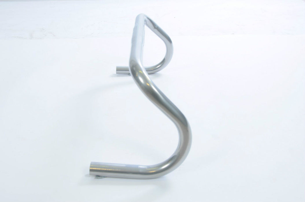 60’s,70’s,80’s RACING SPORTS BIKE DROP HANDLEBARS SILVER HI TENSILE STEEL LOW PR