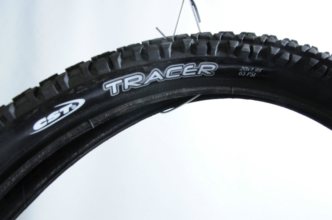 QUALITY CST TRACER BMX WORKHORSE TYRE 20 X 1.95 BLACK WIRE SKINWALL RRP £19.99