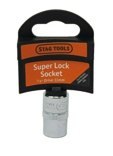 Super Lock Socket 3/8'' Drive 9mm - 19mm Stag Tools DIY Garage Tools