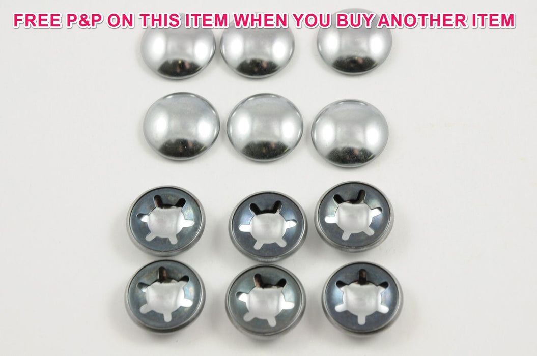 12 x 3/8" STAR LOCK DOME END AXLE CAPS BIKES,TRIKES,WHEELED TOYS,PRAMS,GO KARTS