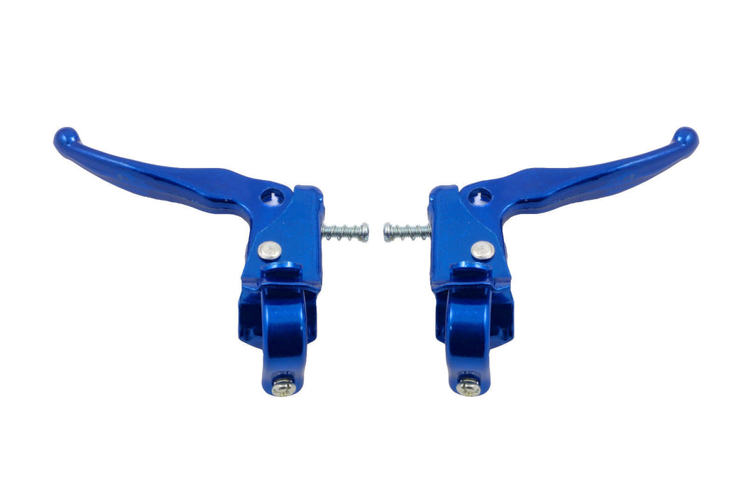 BMX MX STYLE BRAKE LEVERS ALLOY MX TYPE OLD SCHOOL OR MODERN BMX BLUE BL805BL
