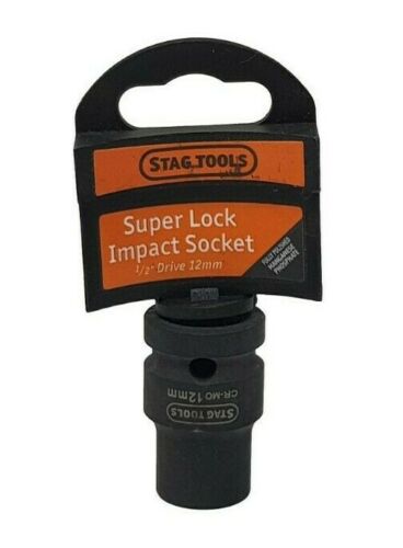 Super Lock Impact Socket 1/2'' Drive 10mm - 24mm Stag Tools Diy Garage Tools