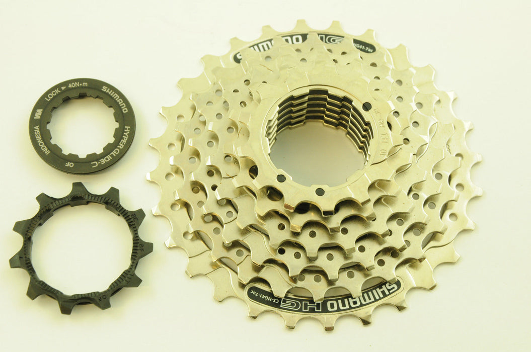 GENUINE SHIMANO 7 SPEED HG 11-28 CASSETTE FREE HUB COG SET NEW STOCK CP MTB BIKE