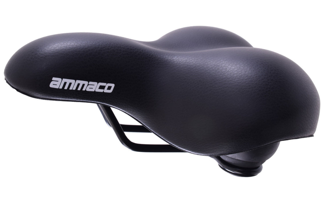 COMFY WIDE ADULT UNISEX-WOMENS COMFORT CYCLE ANATOMIC SADDLE ELASTOMERS BLACK