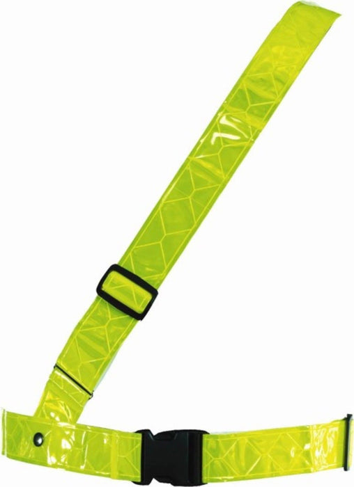 WOWOW VERY HIGH QUALITY HI VIS SAM BROWNE BRIGHT REFLECTIVE FLUORESCENT YEL