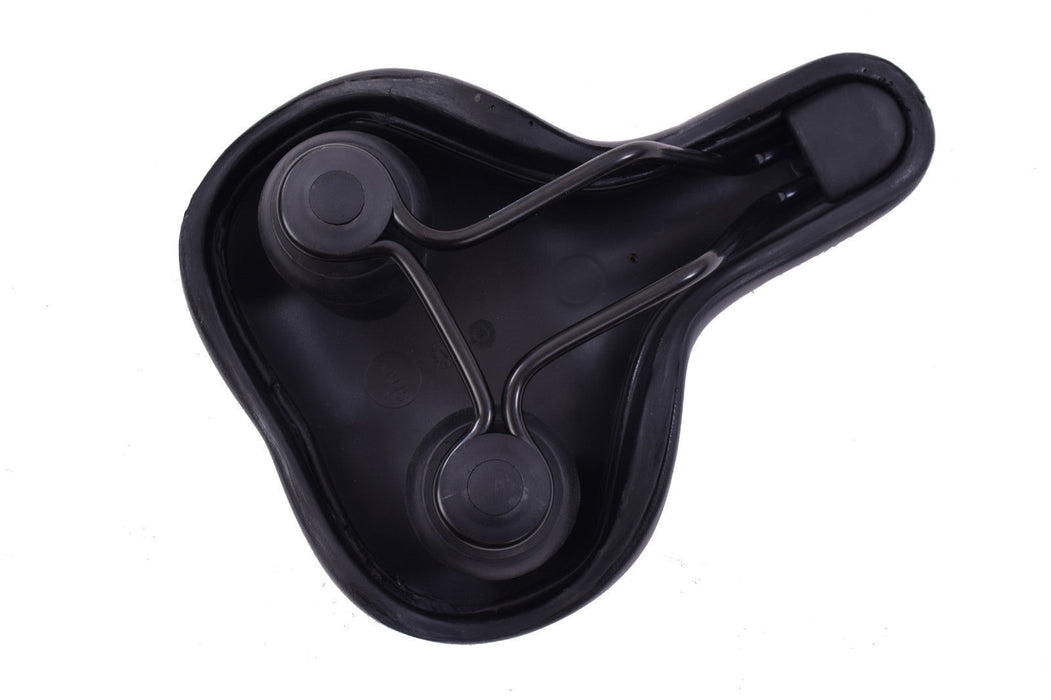 COMFY WIDE ADULT UNISEX-WOMENS COMFORT CYCLE ANATOMIC SADDLE ELASTOMERS BLACK