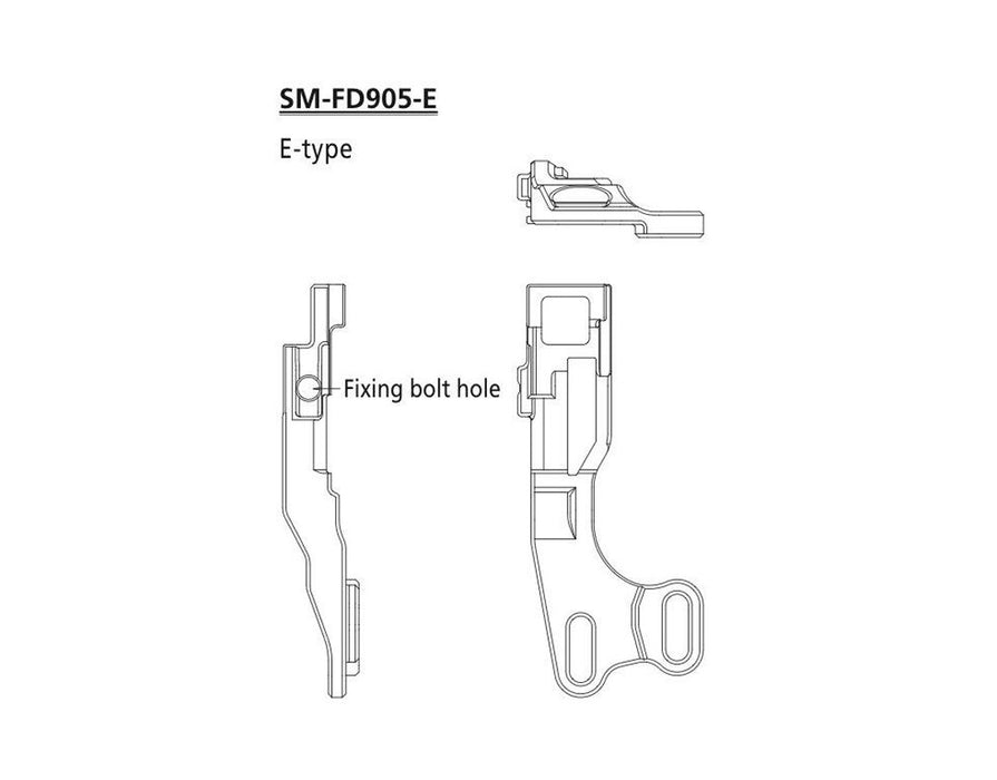 Shimano XTR Di2 Front Mech Mount Adaptor E-type