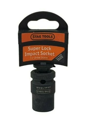 Super Lock Impact Socket 1/2'' Drive 10mm - 24mm Stag Tools Diy Garage Tools