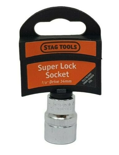 Super Lock Socket 3/8'' Drive 9mm - 19mm Stag Tools DIY Garage Tools