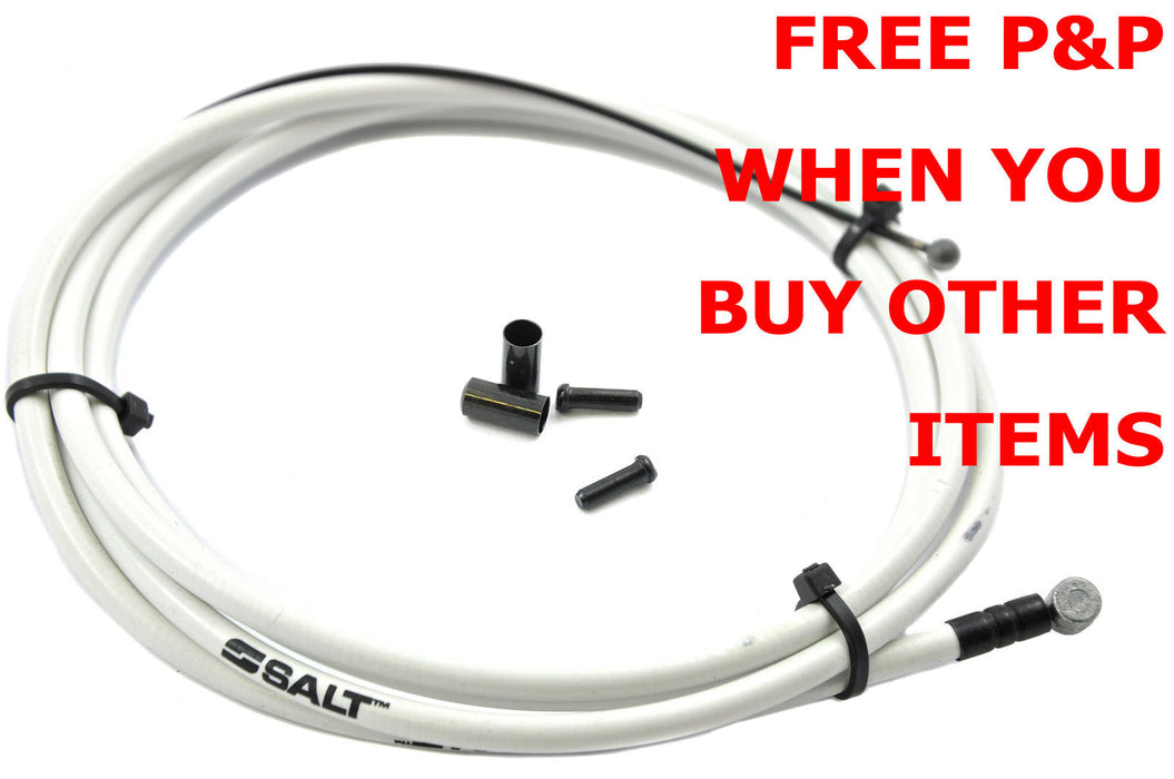 BCSA11AMB SALT AM HIGH SLIC TEFLON COATED BMX BRAKE CABLE WHITE 1.3M