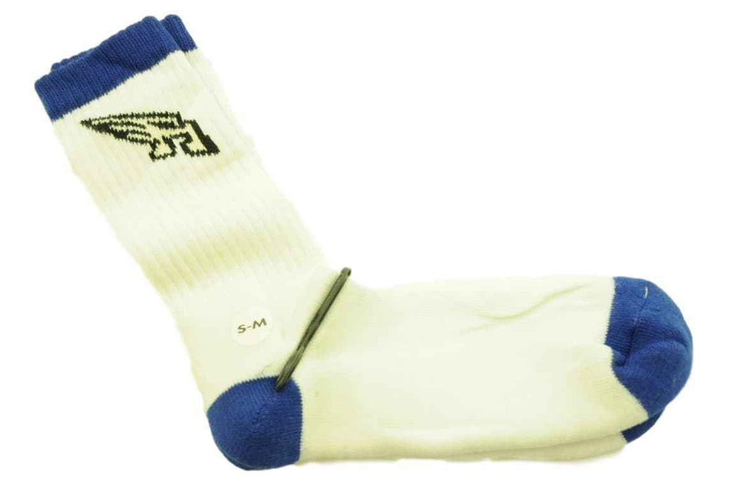 Mens Crew Length 6- 8 Blue- White Arnette Sports Socks Buy One Pair Get One Free