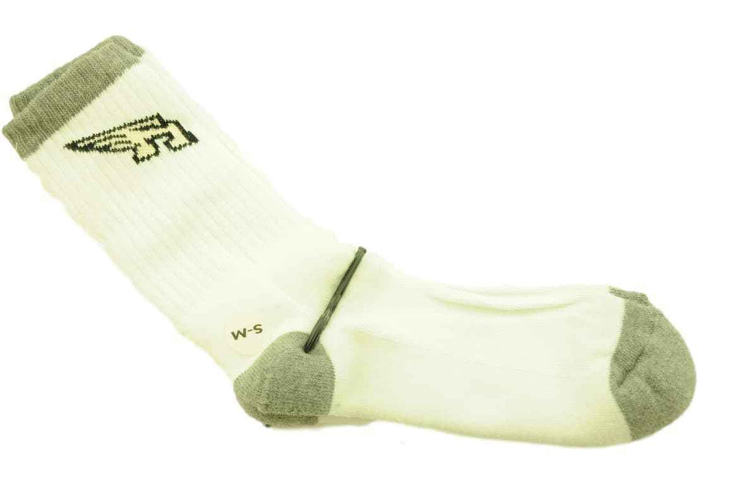 Mens Crew Length 6- 8 Grey- White Arnette Sports Socks Buy One Pair Get One Free