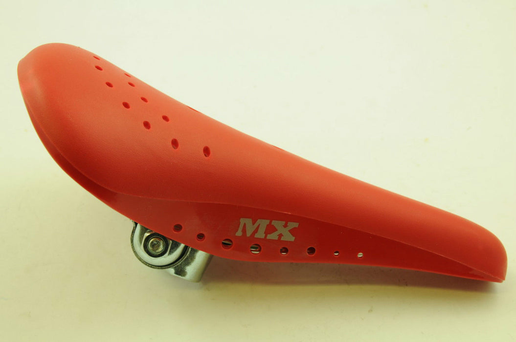 OLD SCHOOL BMX BURNER 80’s VISCOUNT TYPE MX SADDLE RED SEAT