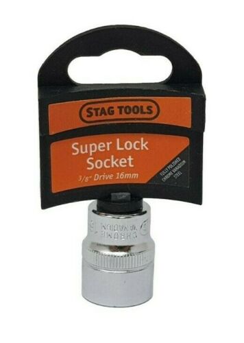 Super Lock Socket 3/8'' Drive 9mm - 19mm Stag Tools DIY Garage Tools