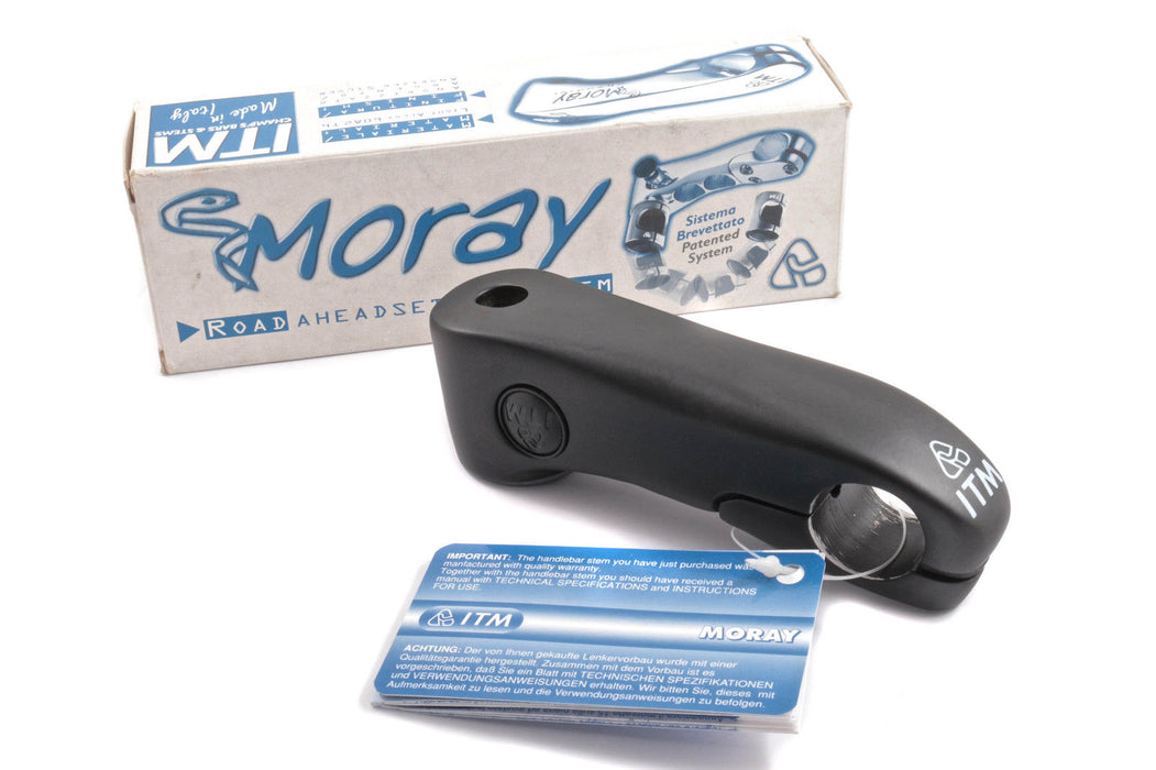 ITM MORAY ROAD BIKE HANDLEBAR STEM 25.4mm (1”)100mm DROP BAR RACER STEM BLACK