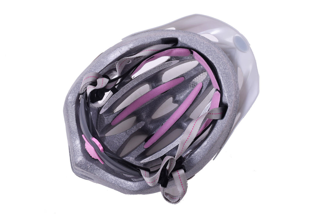 BELL LADIES CYCLE BIKE HELMET VELA SILVER DOTS FUSION SPORT 50-57cm