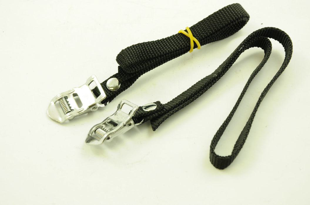 RALEIGH TOE STRAPS DURABLE NYLON WELLGO CYCLE PEDAL BIKE TOE-STRAPS BLK ATC130