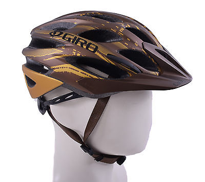 MED SIZE 55-59cm GIRO "PHASE" MOUNTAIN BIKE HELMET 27 VENT BROWN & GOLD 50% OFF