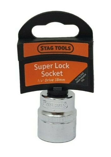 Super Lock Socket 3/8'' Drive 9mm - 19mm Stag Tools DIY Garage Tools