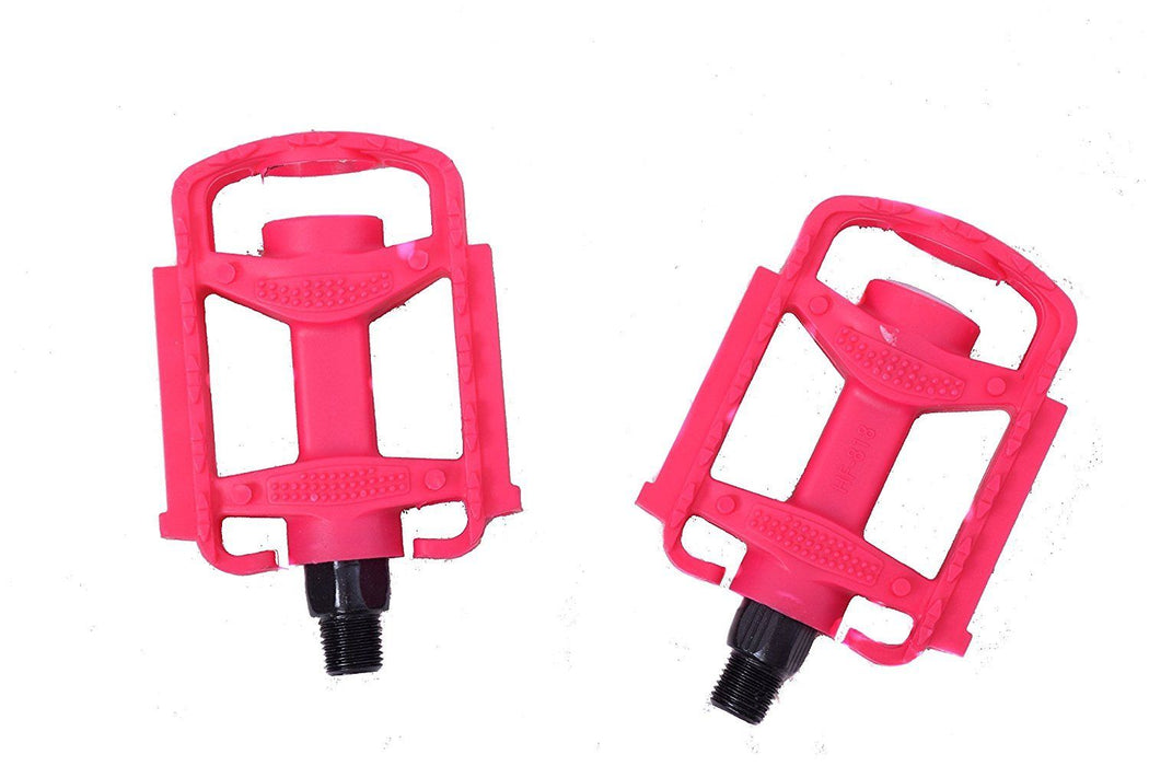 PAIR CHILDREN’S KIDDIES 1-2” BIKE PEDALS NON-SLIP SUIT OPC ONE PIECE CRANK PINK