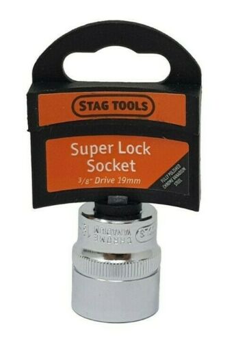 Super Lock Socket 3/8'' Drive 9mm - 19mm Stag Tools DIY Garage Tools