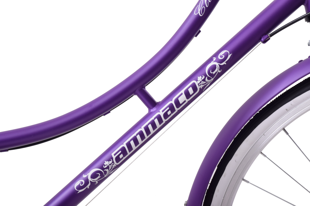 Ladies Lifestyle Bike Classique 26" Wheel Basket Purple 16" Frame